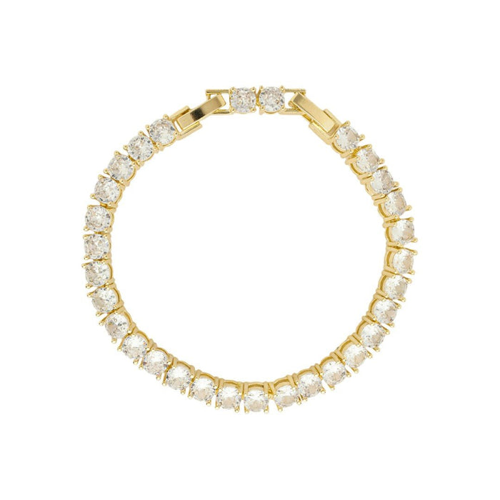 Pulseira Riviera Greta Zircônias Folheada a Ouro 18k