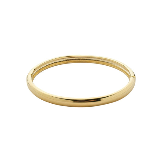 Bracelete Liso Antônia Bipartido Folheado a Ouro 18k