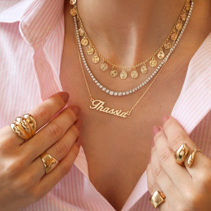 Choker Ana Luísa Mini Medalhas Folheado a Ouro 18k