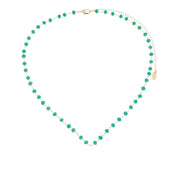 Choker Liza Cristais Turquesa Folheada a Ouro 18k