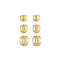 Trio de Argolinhas Cris Folheado a Ouro 18k