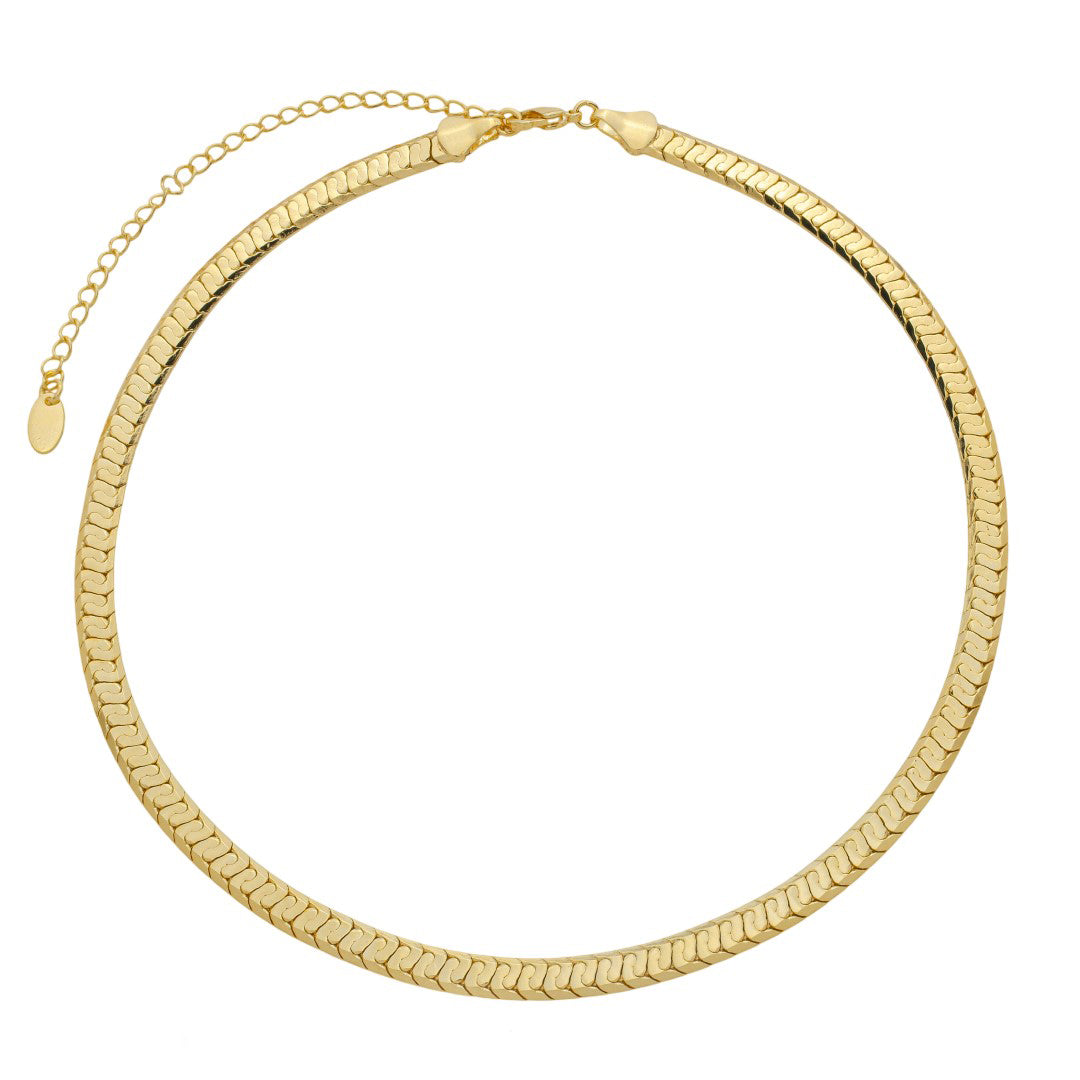 Choker Malha Olívia Folheada a Ouro 18k