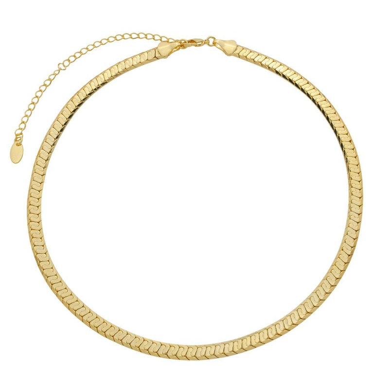 Choker Malha Olívia Folheada a Ouro 18k - Piuka