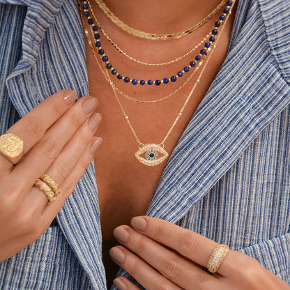 Choker Malha Florença Folheada a Ouro 18k