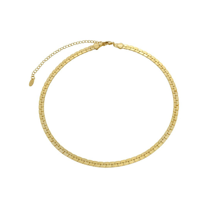 Choker Malha Florença Folheada a Ouro 18k
