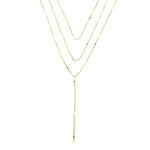 Mix de Colares Isabelli Gravatinha Folheado a Ouro 18k