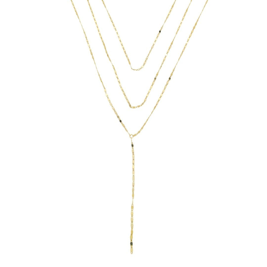 Mix de Colares Isabelli Gravatinha Folheado a Ouro 18k