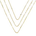 Choker Isabelli 3 Voltas Folheada a Ouro 18k