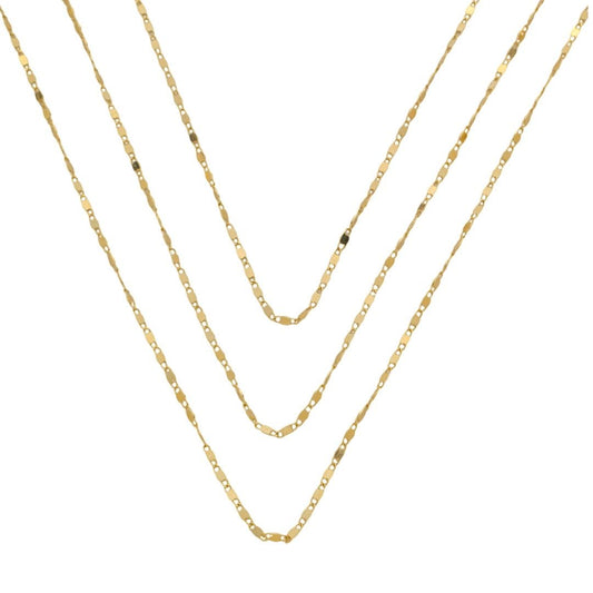 Choker Isabelli 3 Voltas Folheada a Ouro 18k