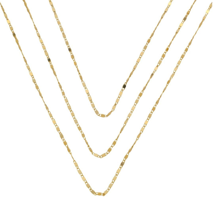 Choker Isabelli 3 Voltas Folheada a Ouro 18k