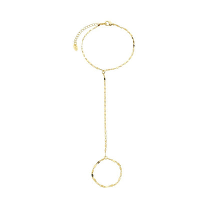 Pulseira de Mão Isabelli Folheada a Ouro 18k