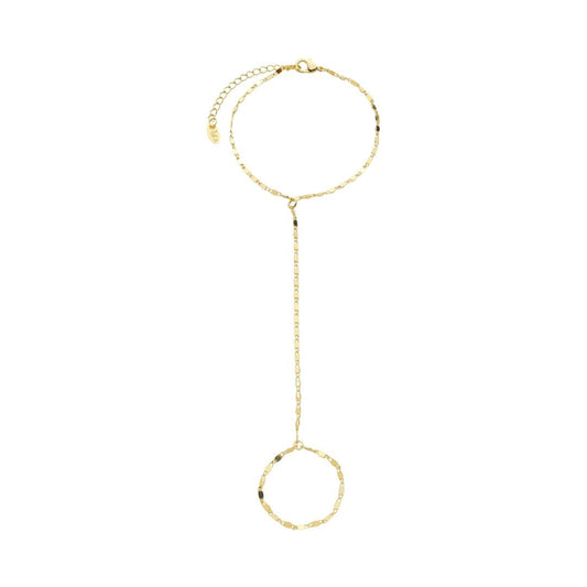 Pulseira de Mão Isabelli Folheada a Ouro 18k