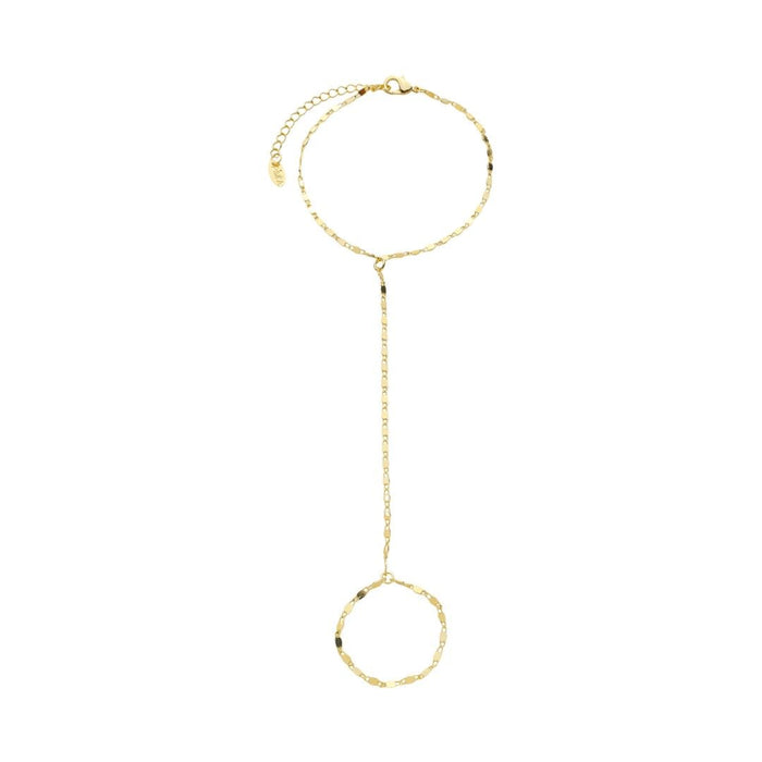Pulseira de Mão Isabelli Folheada a Ouro 18k