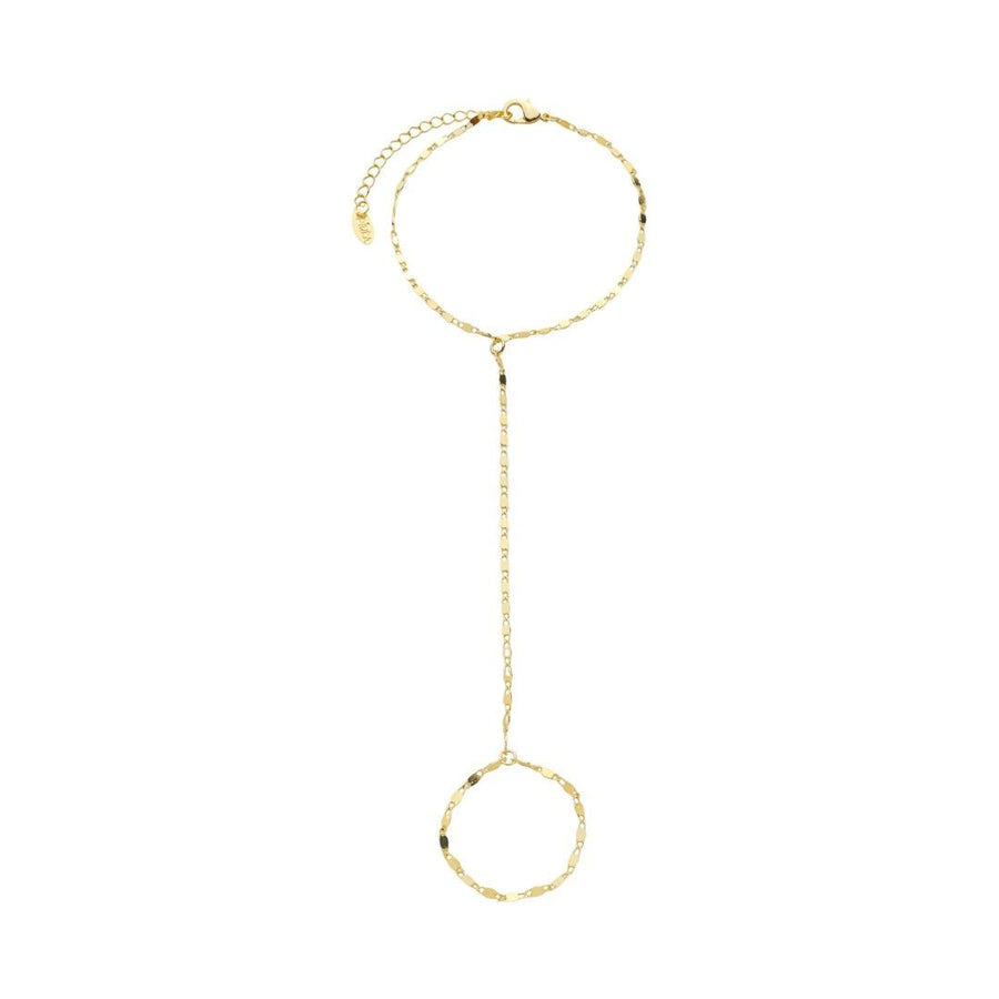 Pulseira de Mão Isabelli Folheada a Ouro 18k