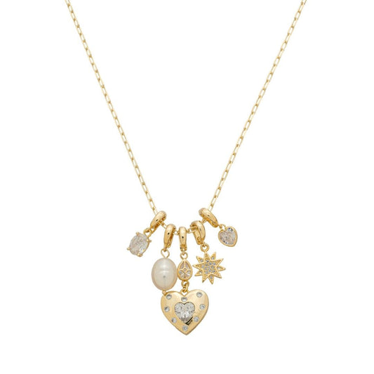 Colar Penca Mônica Zircônias Folheado a Ouro 18k