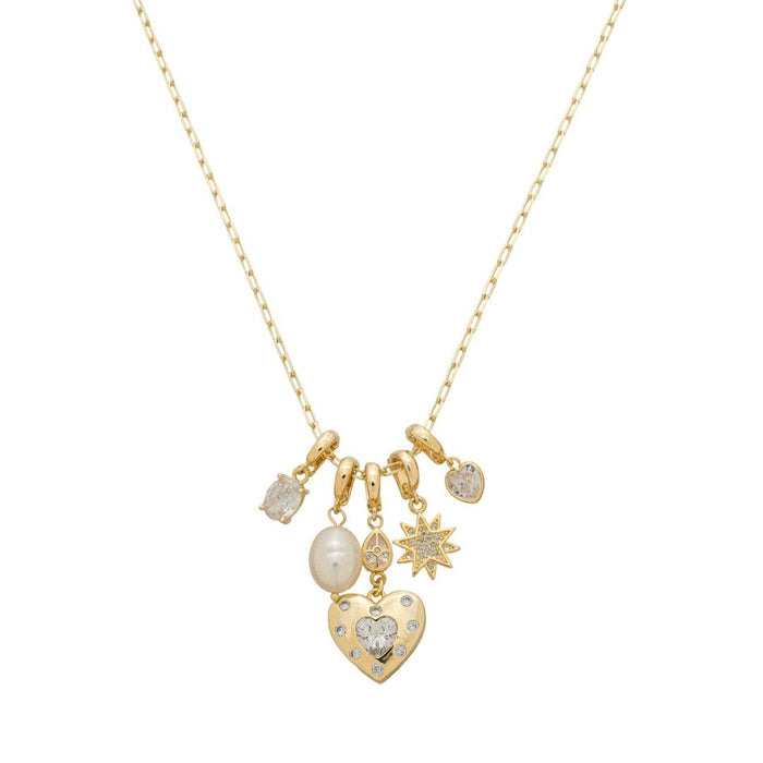Colar Penca Mônica Zircônias Folheado a Ouro 18k