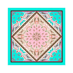 Lenço de Seda Maitê Paisley Turquesa