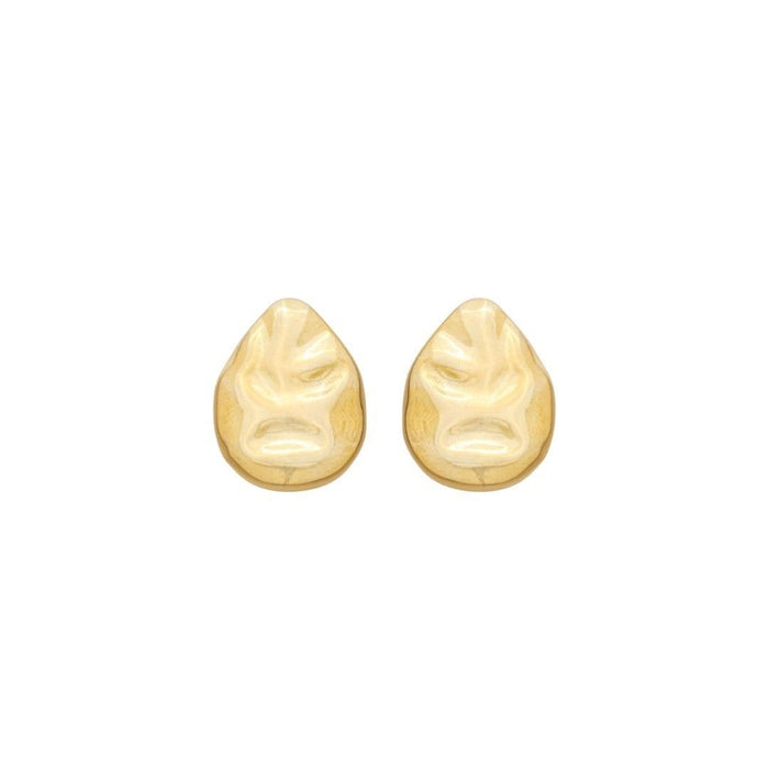 Brinco Organico Cecilia Folheado a Ouro 18k