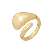 Anel Ajustável Daniela Folheado a Ouro 18k