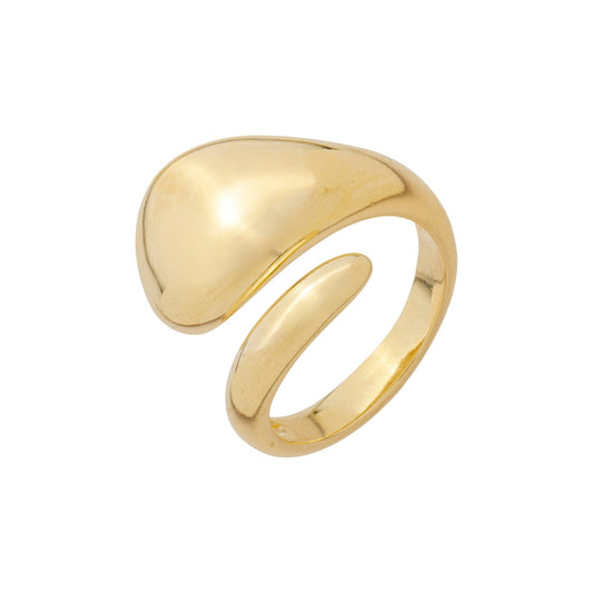 Anel Ajustável Daniela Folheado a Ouro 18k