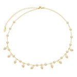 Choker Pérolas Ester Folheado a Ouro 18k