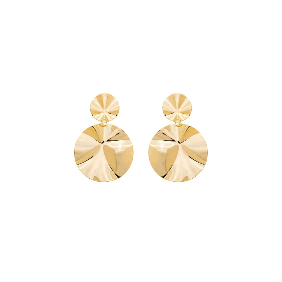 Brinco Matelado Alessandra Folheado a Ouro 18k
