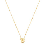 Colar Maitê Letra Inicial Pérola Folheado a Ouro 18