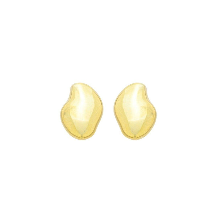 Brinco Orgânico Zoe Folheado a Ouro 18k