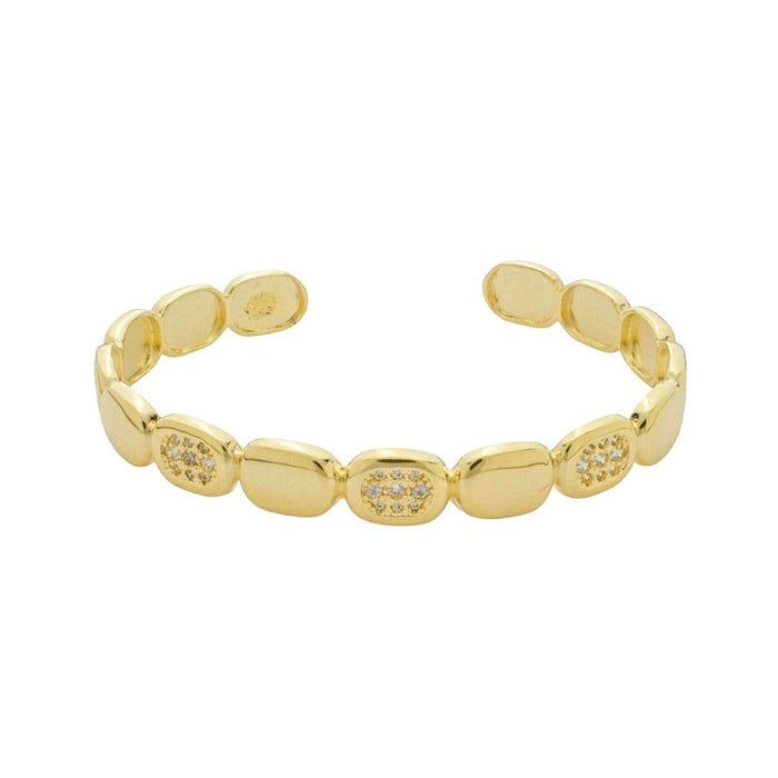 Bracelete Patricia Zircônias Folheado a Ouro 18k