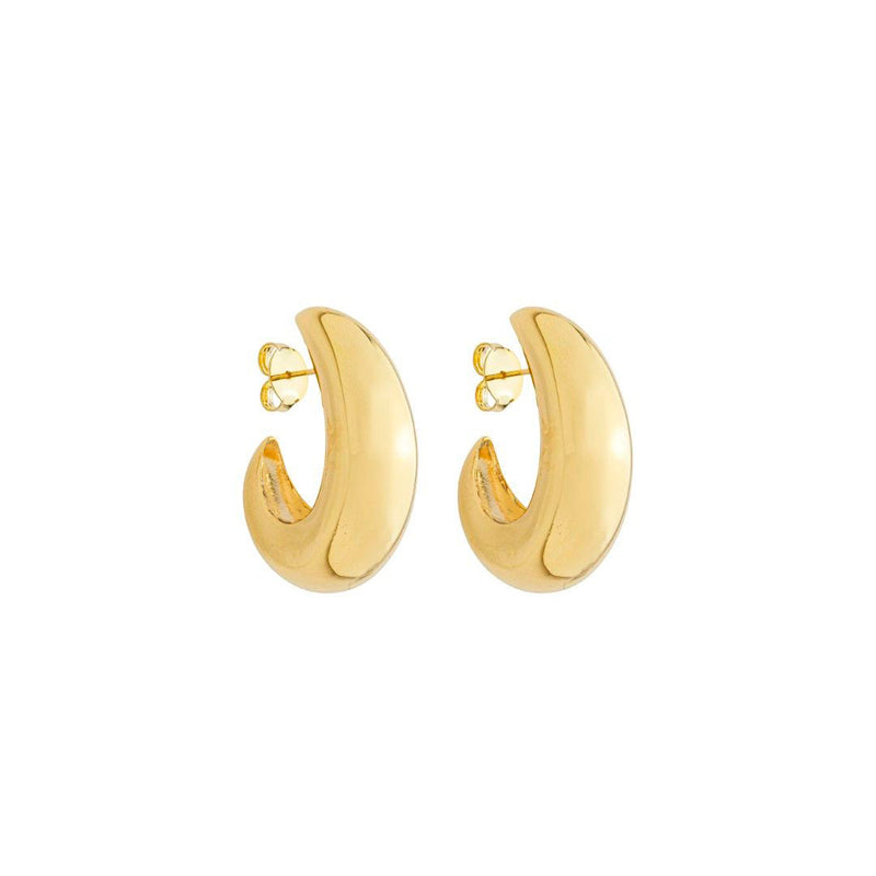 Brinco Argola Taylor Folheado a Ouro 18k
