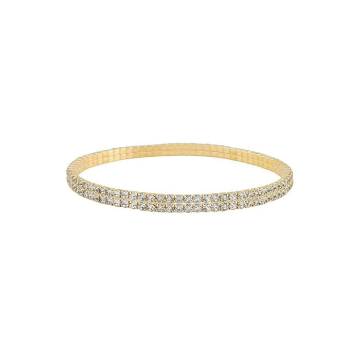 Kit Duas Pulseiras Lara Zircônias Folheada a Ouro 18k