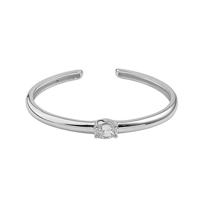 Bracelete Alícia Zircônia Folheado em Ródio Branco