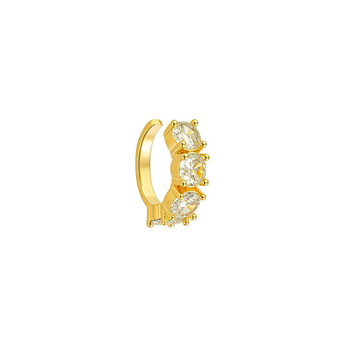Piercing de Encaixe Bia Zircônias Folheado a Ouro 18k
