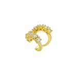 Piercing de Encaixe Duplo Duda Zircônias Folheado a Ouro 18k