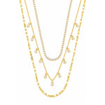 Mix de Colares Maria Helena Zircônias Folheado a Ouro 18k