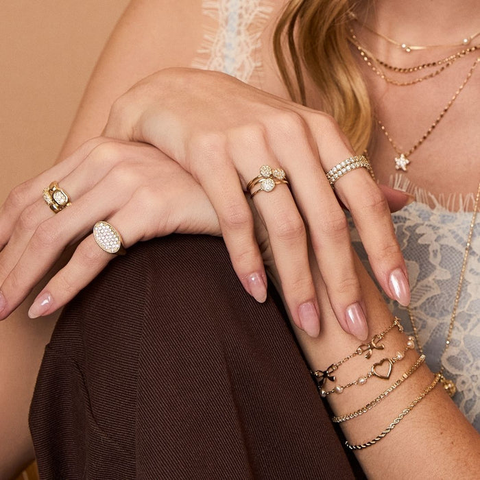 Pulseira Lara Lacinhos Folheada a Ouro 18k