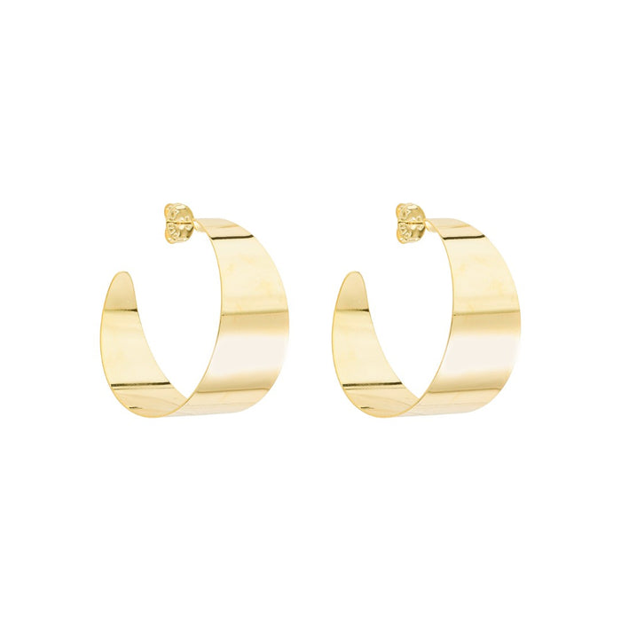 Brinco Argola Renata Folheado a Ouro 18k