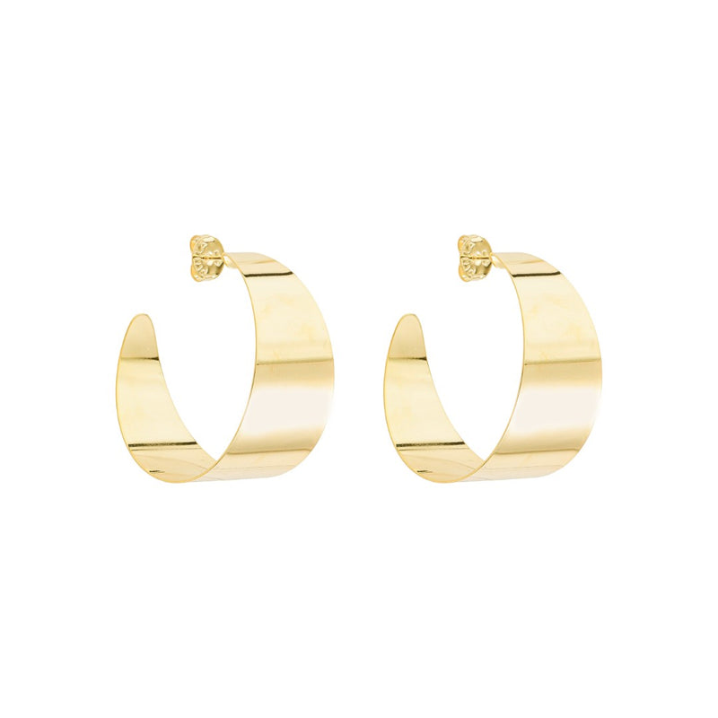 Brinco Argola Renata Folheado a Ouro 18k