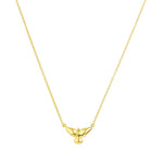 Colar Pingente Divino Espirito Santo Folheado a Ouro 18k