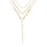 Mix de Colares Lola Gotinhas Zircônias Folheado a Ouro 18k