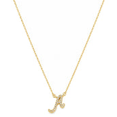 Colar com Letra Inicial Ana Zircônias Folheado a Ouro 18k