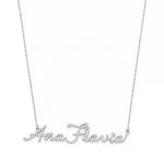 Colar Personalizado Nome Moissanite Prata 925