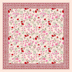 Lenço de Seda Charlotte Floral Nude