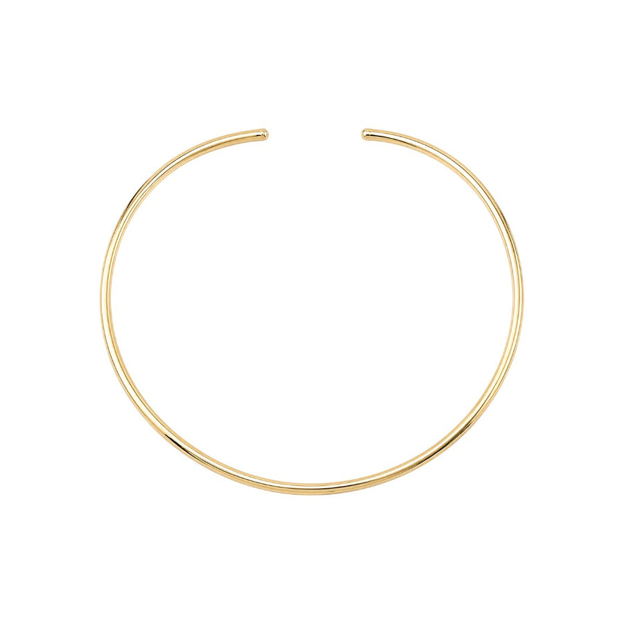 Gargantilha Tubo Fina Fabi 3mm Folheada a Ouro 18k