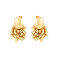 Brinco Meia Esfera Rafa Folheado a Ouro 18k