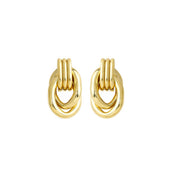 Brinco Elos Helis Folheado a Ouro 18k