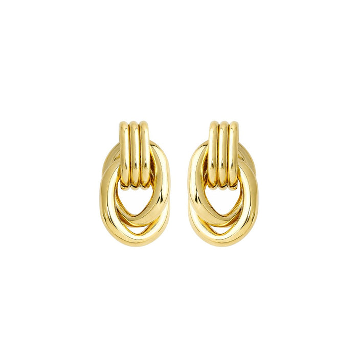Brinco Elos Helis Folheado a Ouro 18k