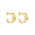 Brinco de Argola Esther Folheado a Ouro 18k