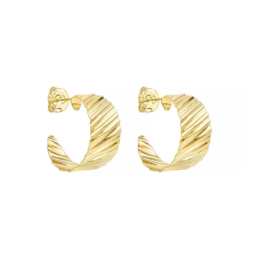 Brinco de Argola Esther Folheado a Ouro 18k