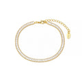Pulseira Riviera Zircônia Rute Folheada a Ouro 18k